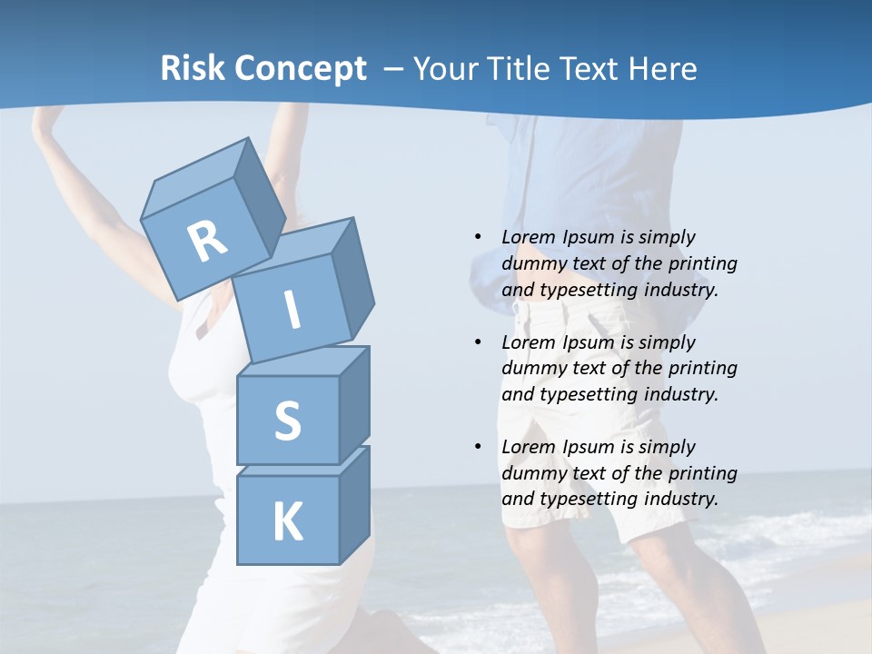 Woman Mid Air Senior PowerPoint Template