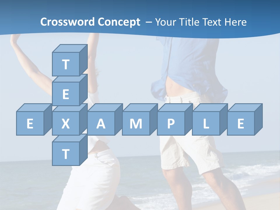 Woman Mid Air Senior PowerPoint Template