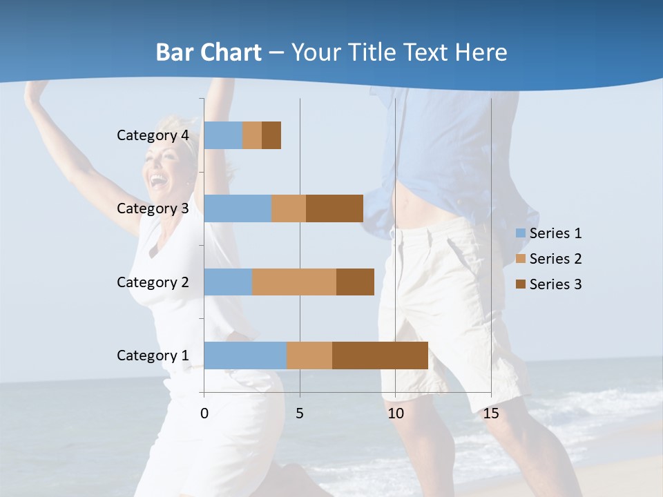 Woman Mid Air Senior PowerPoint Template