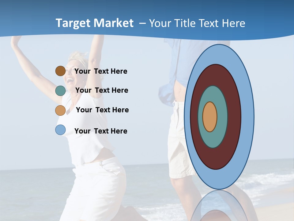 Woman Mid Air Senior PowerPoint Template