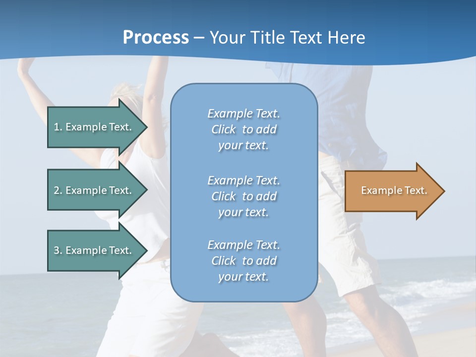 Woman Mid Air Senior PowerPoint Template