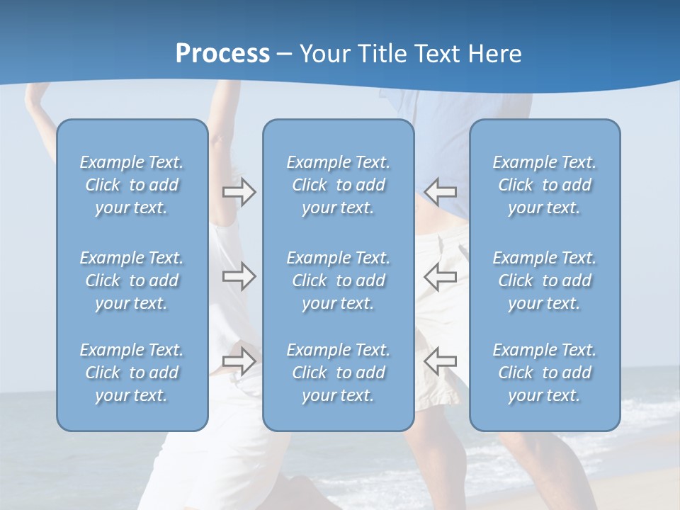 Woman Mid Air Senior PowerPoint Template