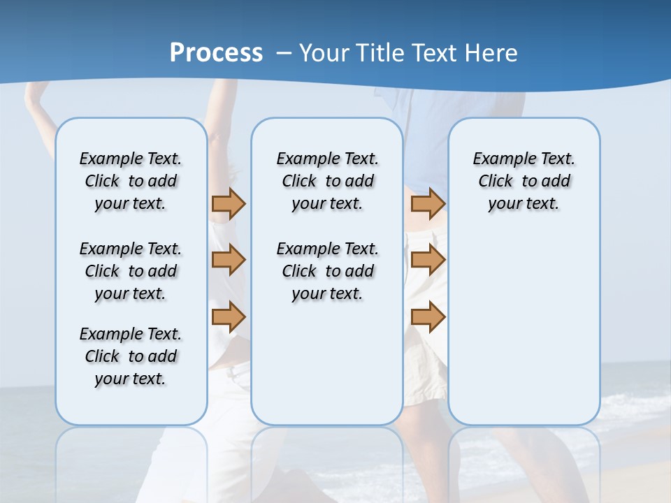Woman Mid Air Senior PowerPoint Template
