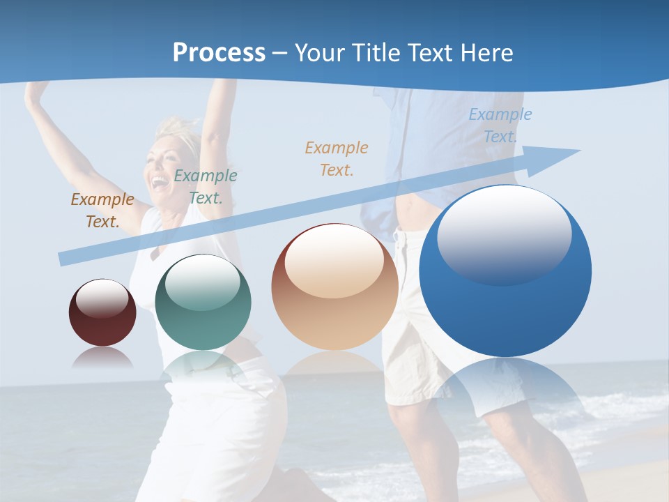 Woman Mid Air Senior PowerPoint Template