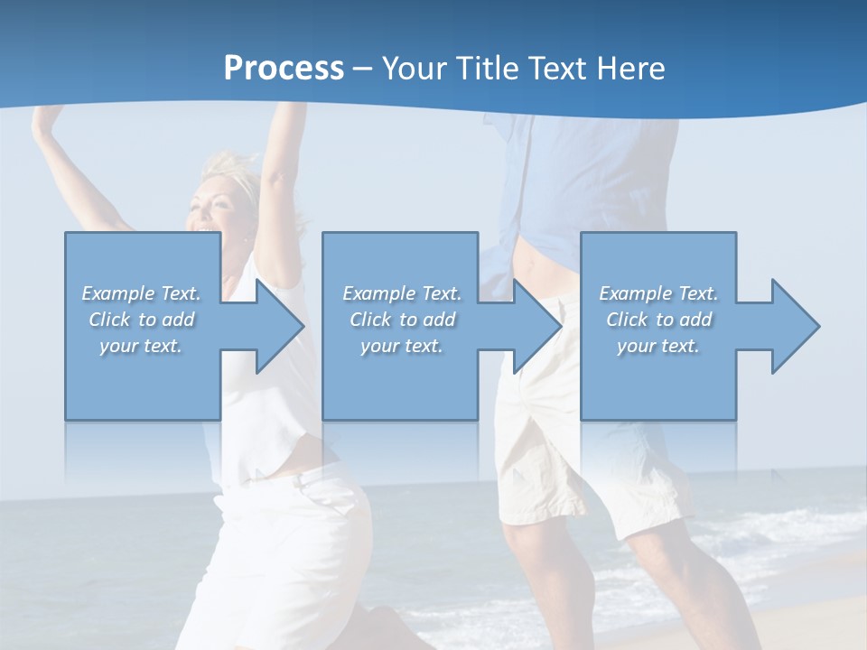 Woman Mid Air Senior PowerPoint Template