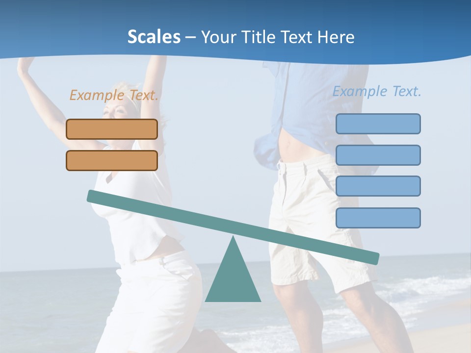 Woman Mid Air Senior PowerPoint Template