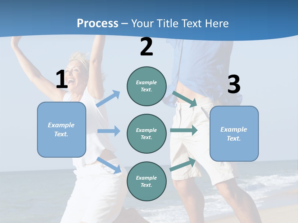 Woman Mid Air Senior PowerPoint Template