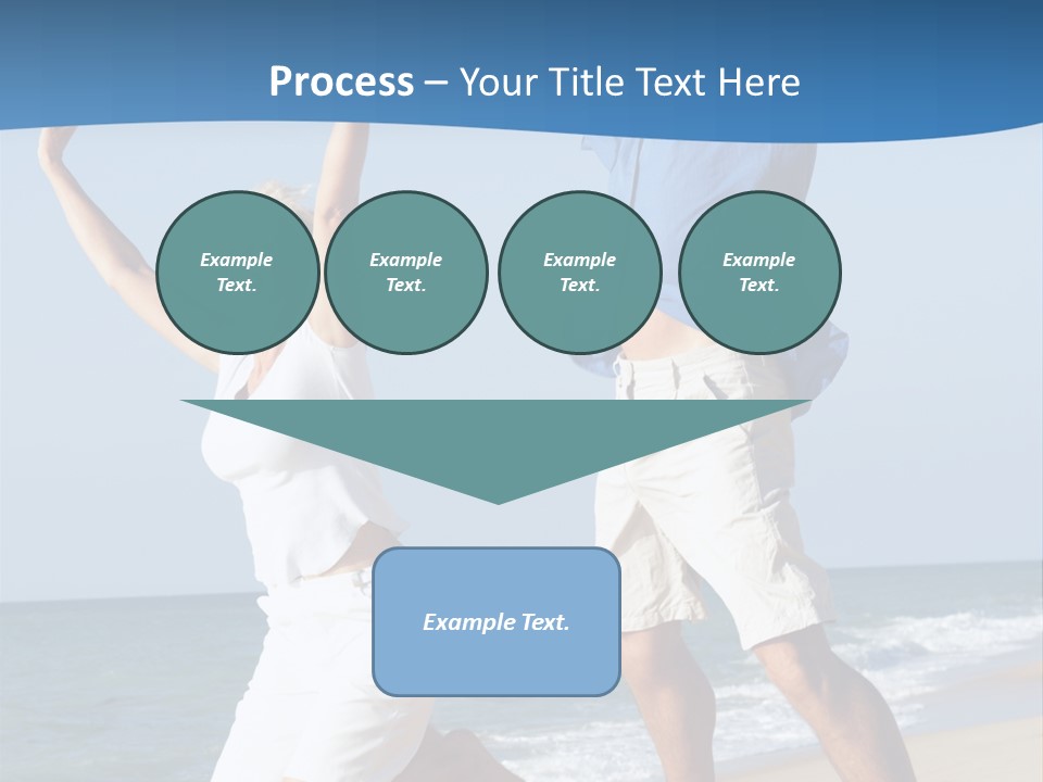 Woman Mid Air Senior PowerPoint Template