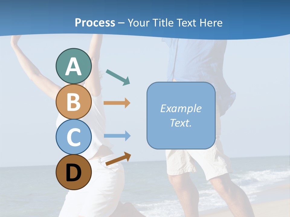 Woman Mid Air Senior PowerPoint Template