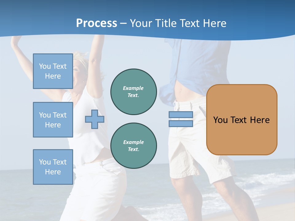 Woman Mid Air Senior PowerPoint Template