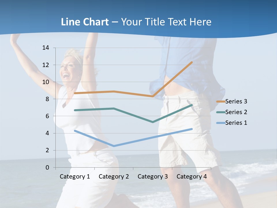Woman Mid Air Senior PowerPoint Template