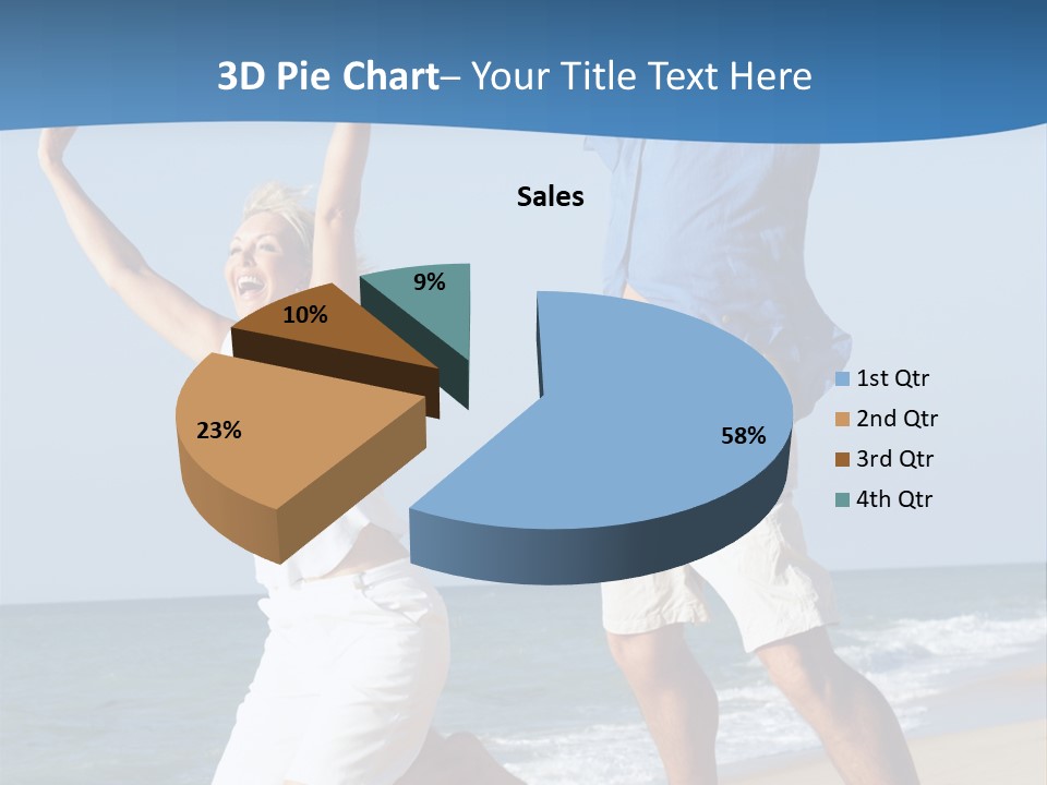 Woman Mid Air Senior PowerPoint Template