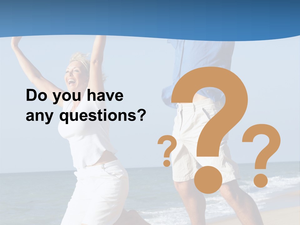 Woman Mid Air Senior PowerPoint Template