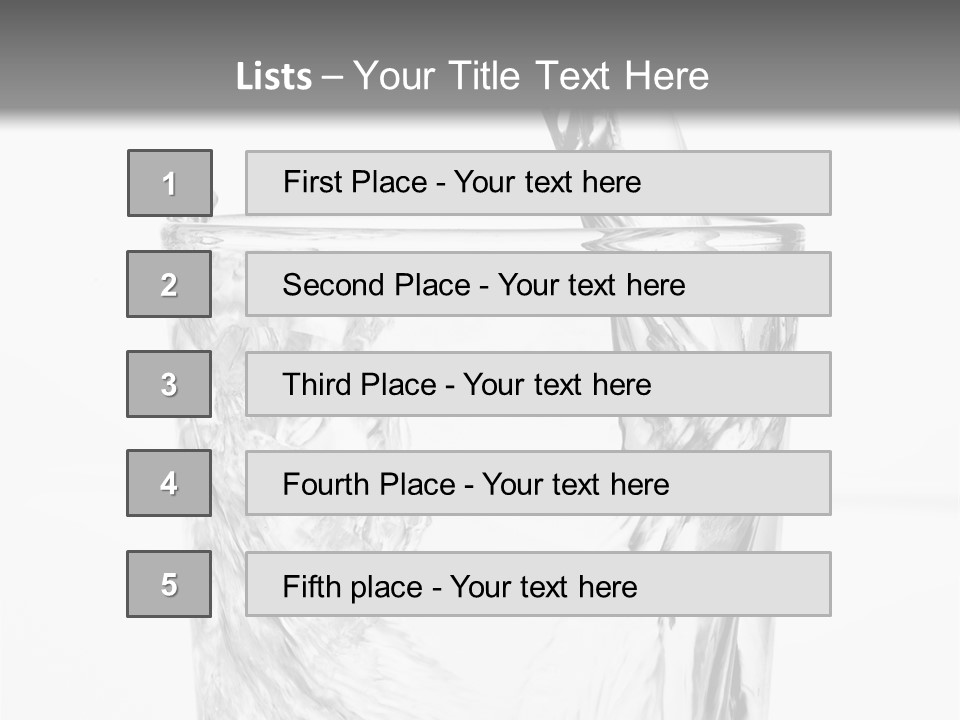 Sample Clean Water PowerPoint Template