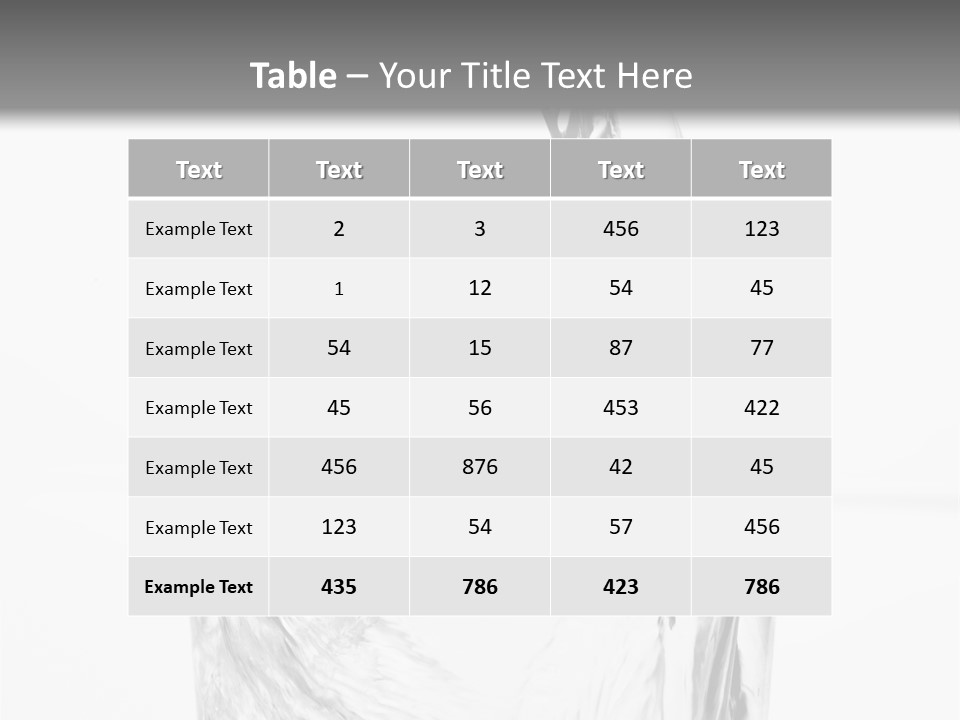 Sample Clean Water PowerPoint Template