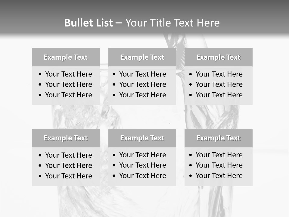 Sample Clean Water PowerPoint Template