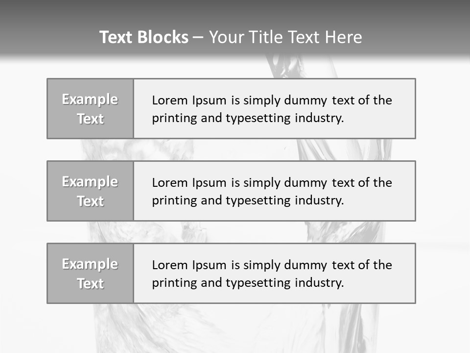 Sample Clean Water PowerPoint Template