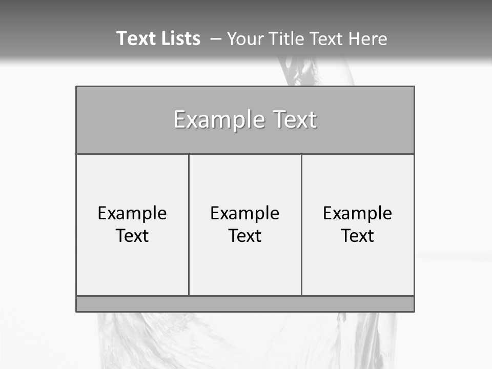 Sample Clean Water PowerPoint Template