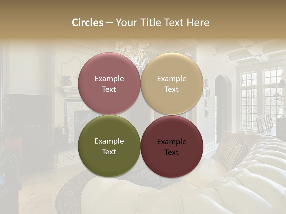 Living Couch Home PowerPoint Template