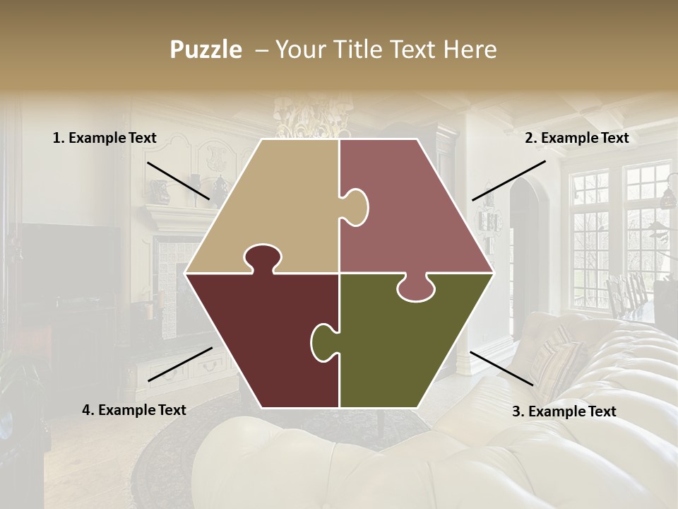 Living Couch Home PowerPoint Template