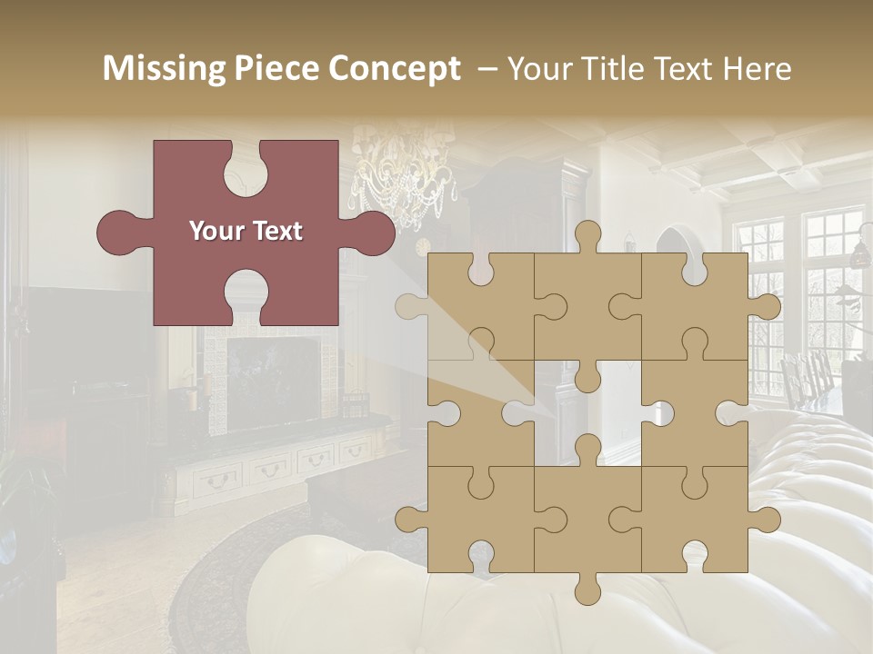 Living Couch Home PowerPoint Template