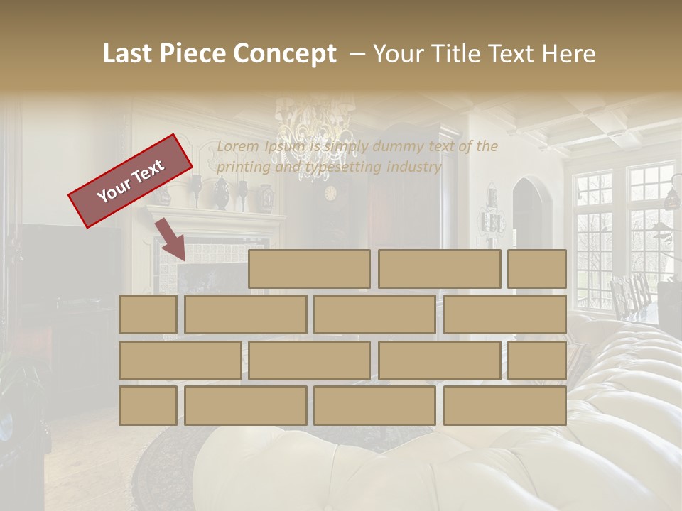 Living Couch Home PowerPoint Template