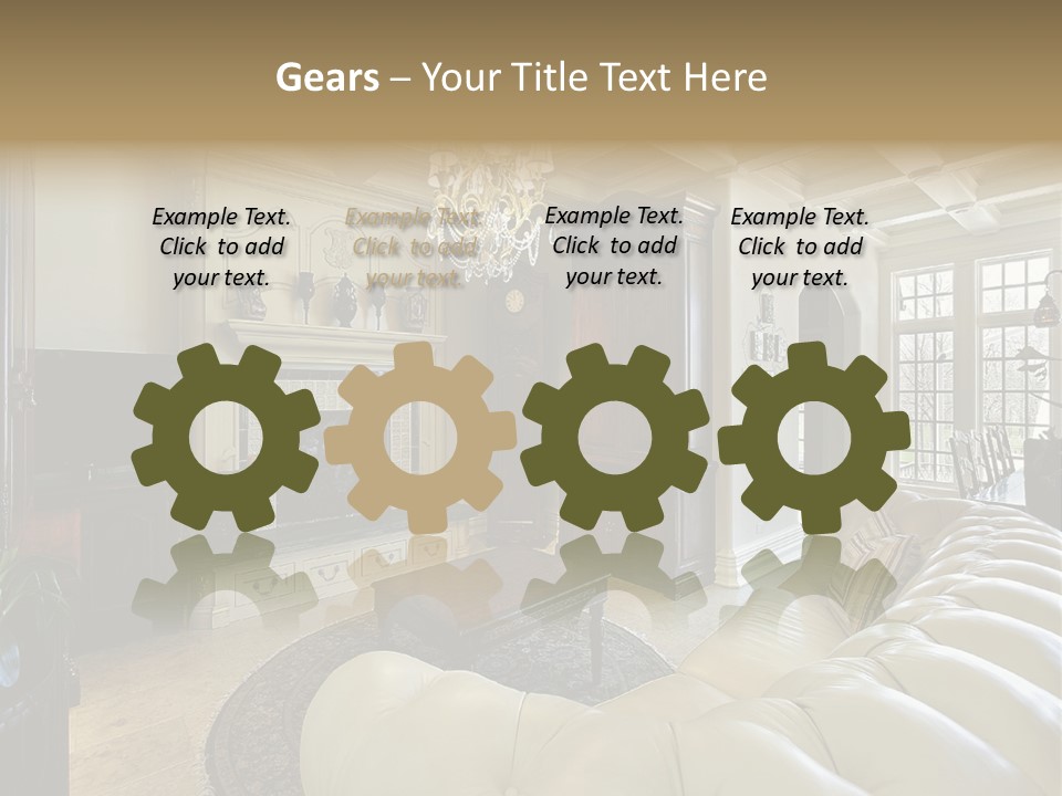 Living Couch Home PowerPoint Template