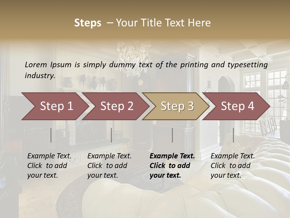 Living Couch Home PowerPoint Template