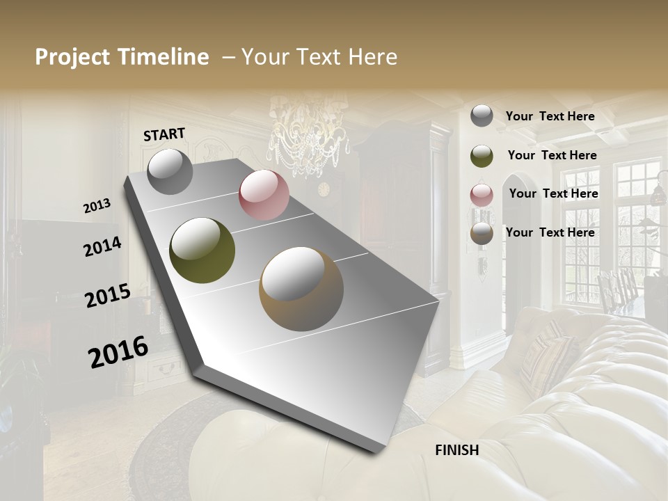 Living Couch Home PowerPoint Template