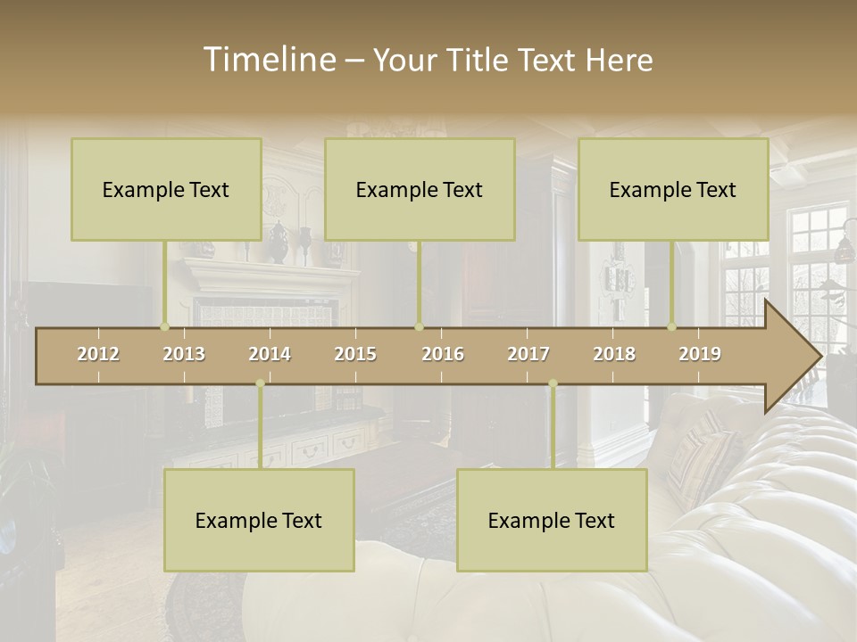 Living Couch Home PowerPoint Template