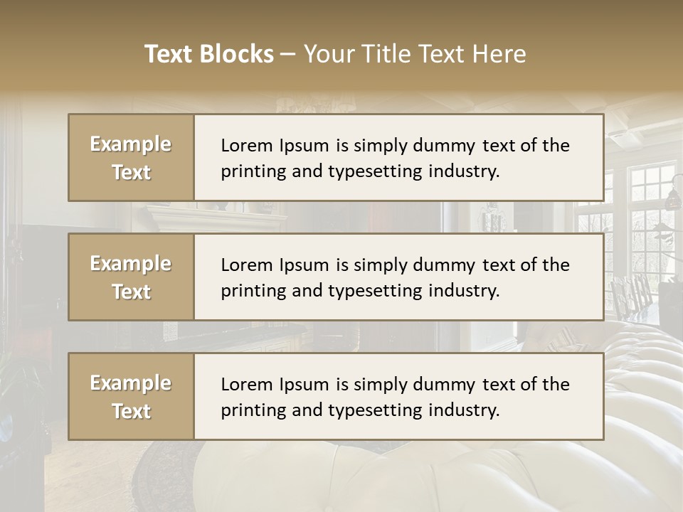 Living Couch Home PowerPoint Template