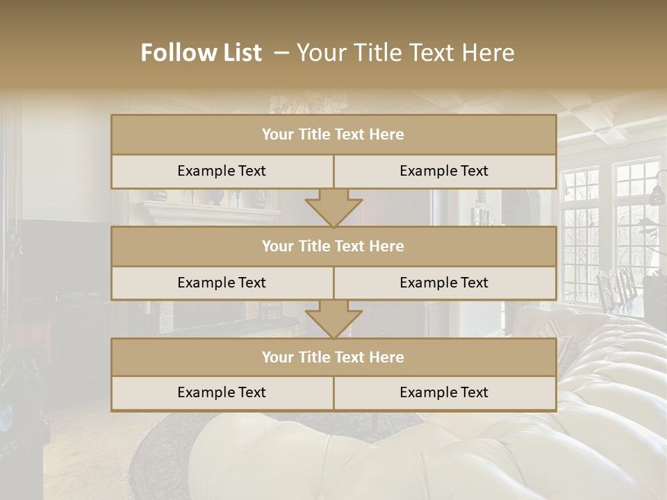 Living Couch Home PowerPoint Template