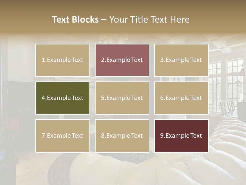 Living Couch Home PowerPoint Template