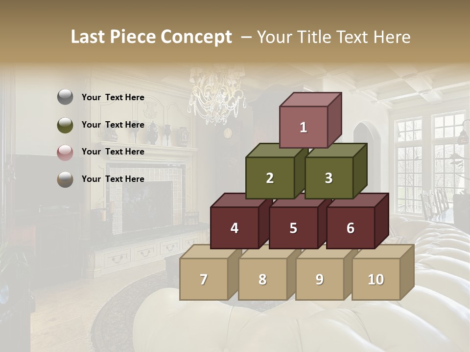 Living Couch Home PowerPoint Template