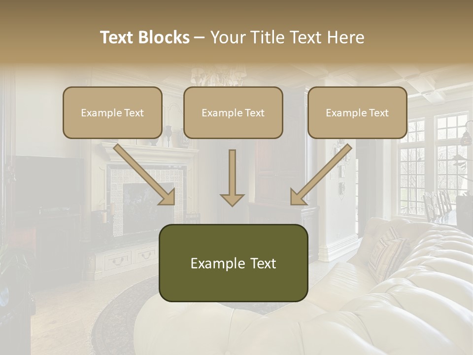 Living Couch Home PowerPoint Template
