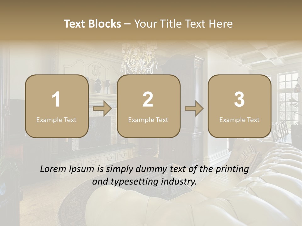 Living Couch Home PowerPoint Template