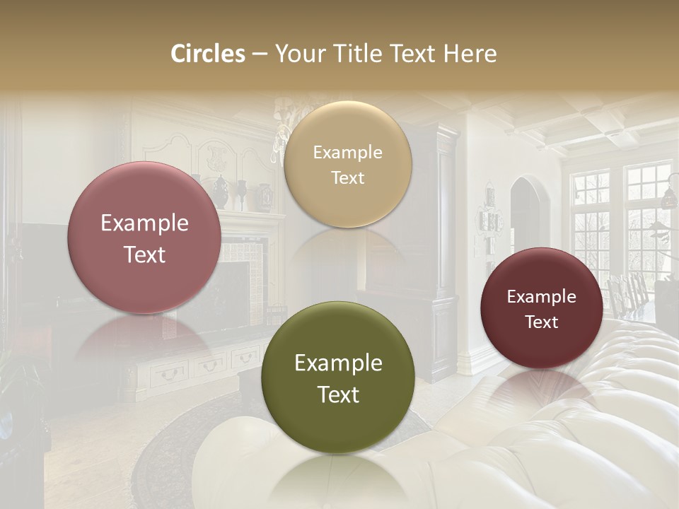 Living Couch Home PowerPoint Template