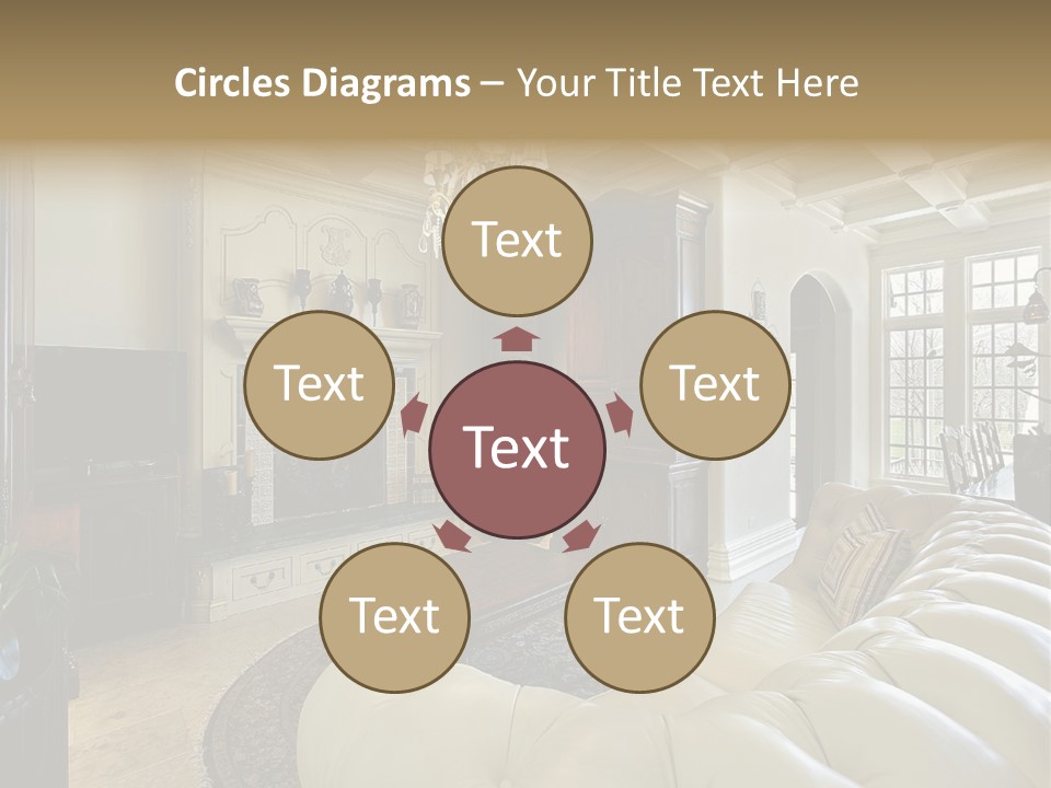 Living Couch Home PowerPoint Template