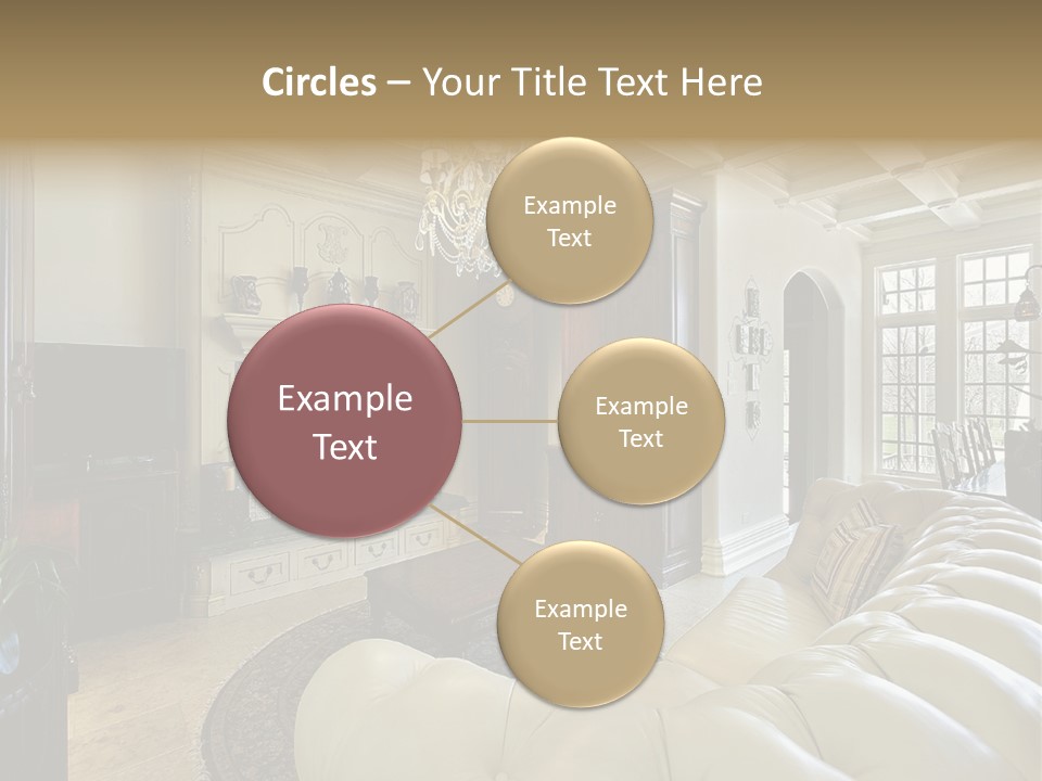 Living Couch Home PowerPoint Template