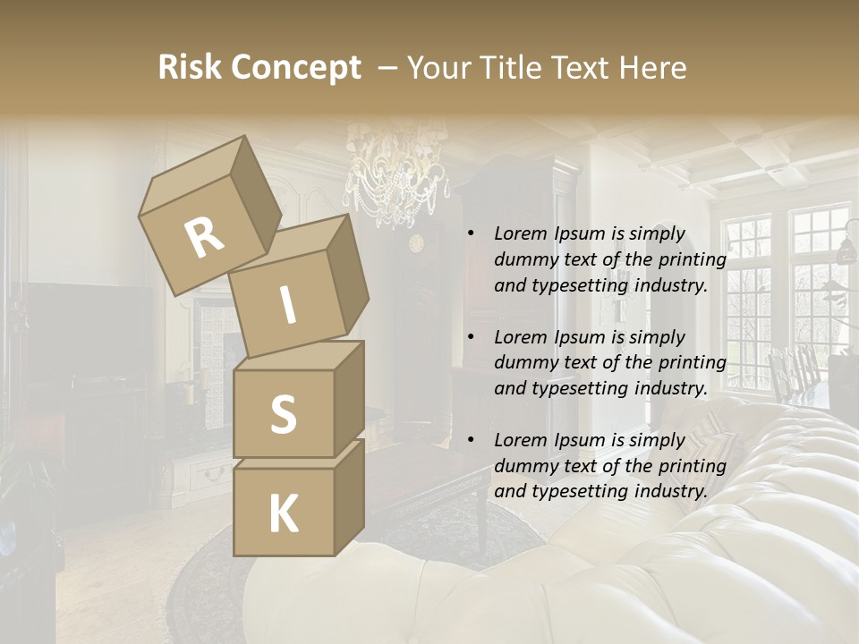 Living Couch Home PowerPoint Template