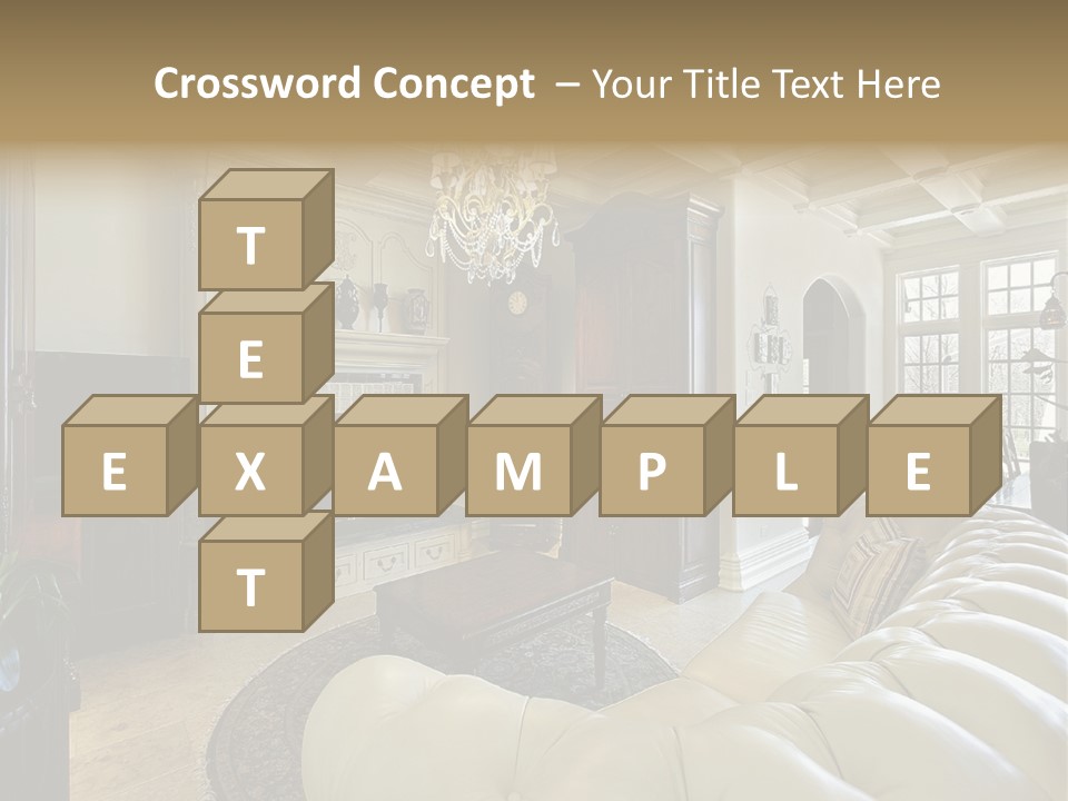 Living Couch Home PowerPoint Template