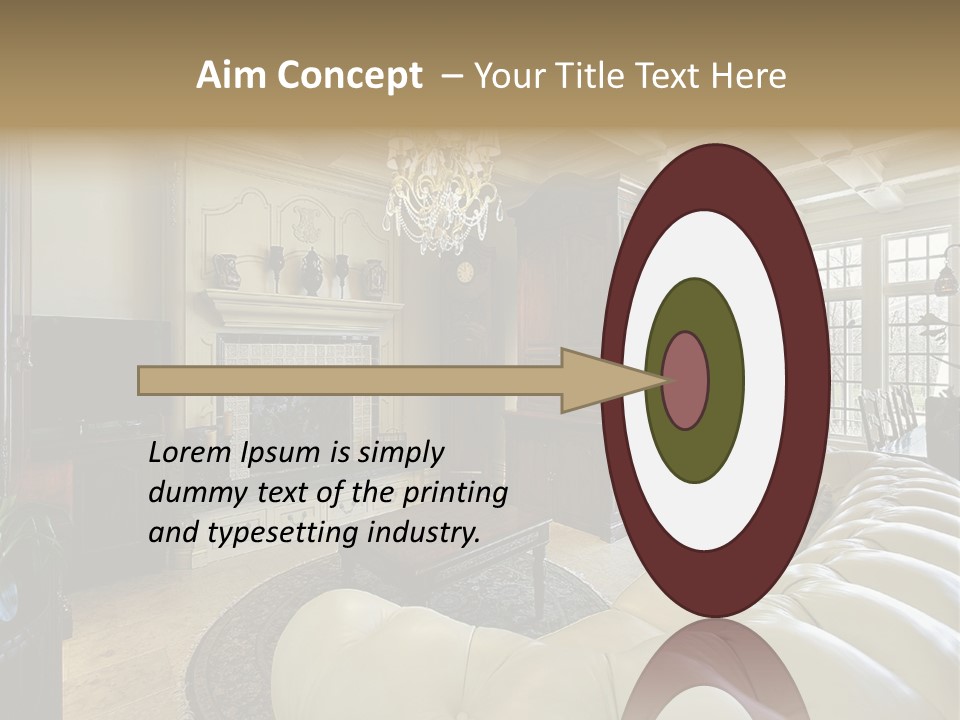 Living Couch Home PowerPoint Template