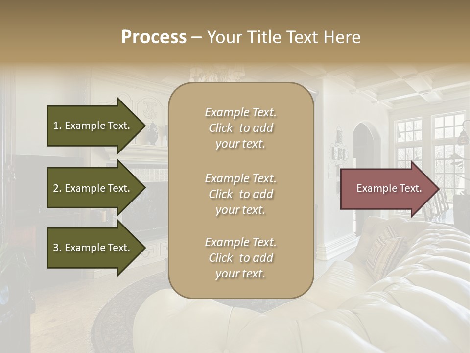 Living Couch Home PowerPoint Template