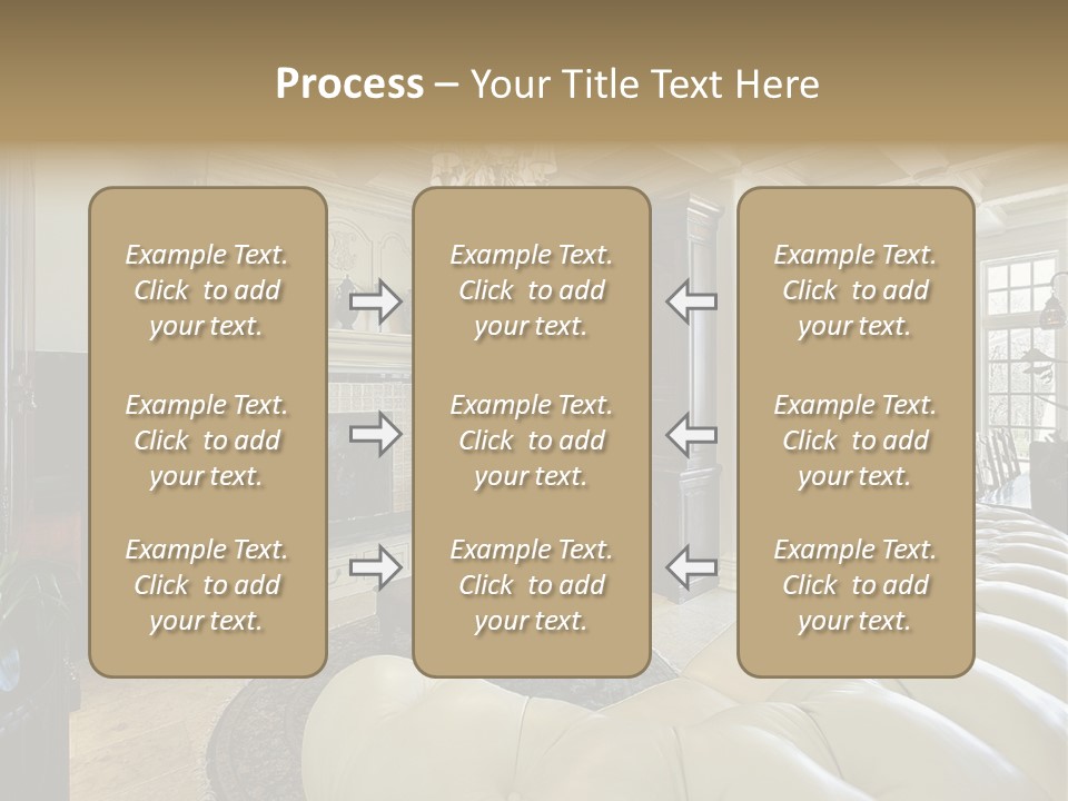 Living Couch Home PowerPoint Template
