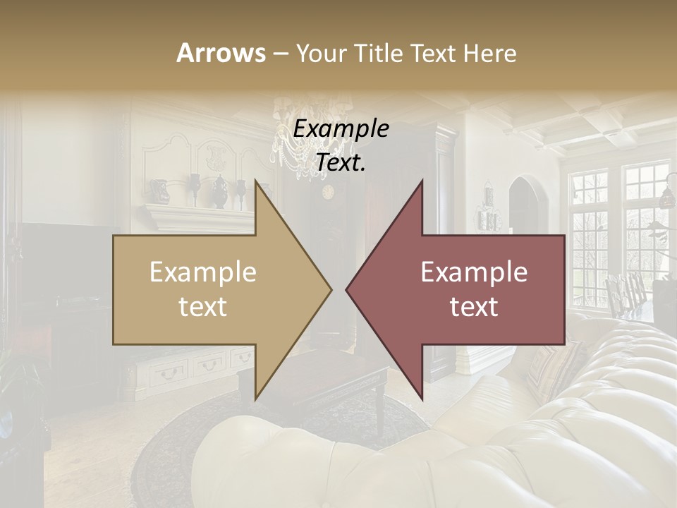 Living Couch Home PowerPoint Template