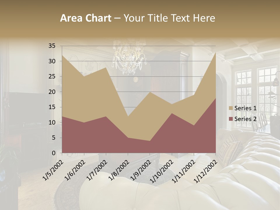 Living Couch Home PowerPoint Template