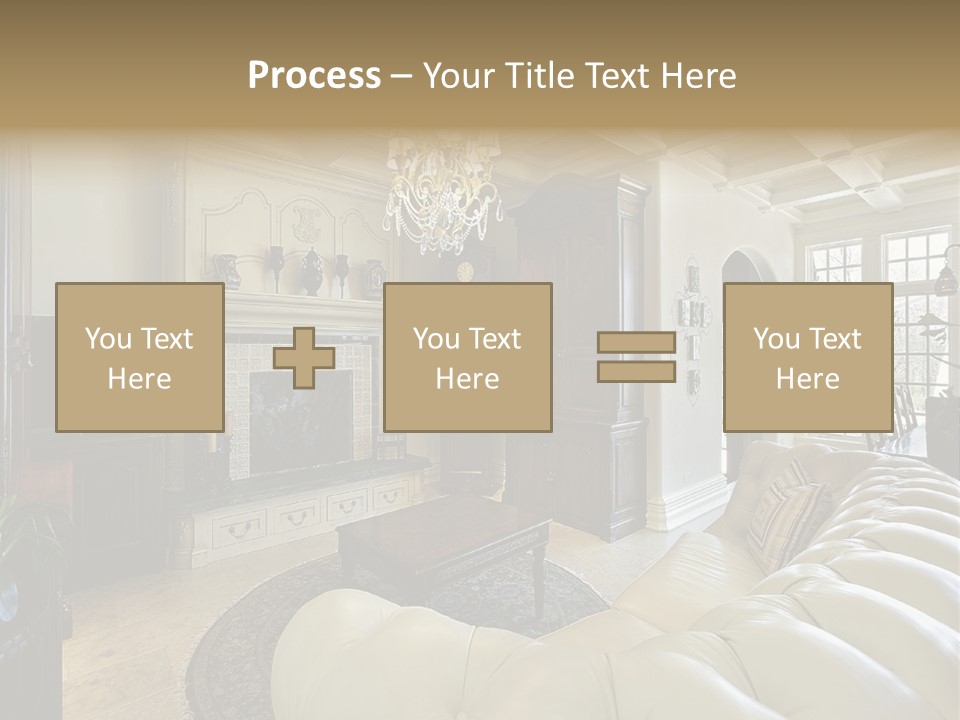 Living Couch Home PowerPoint Template