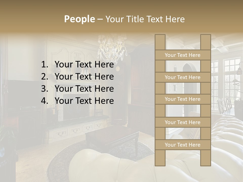 Living Couch Home PowerPoint Template