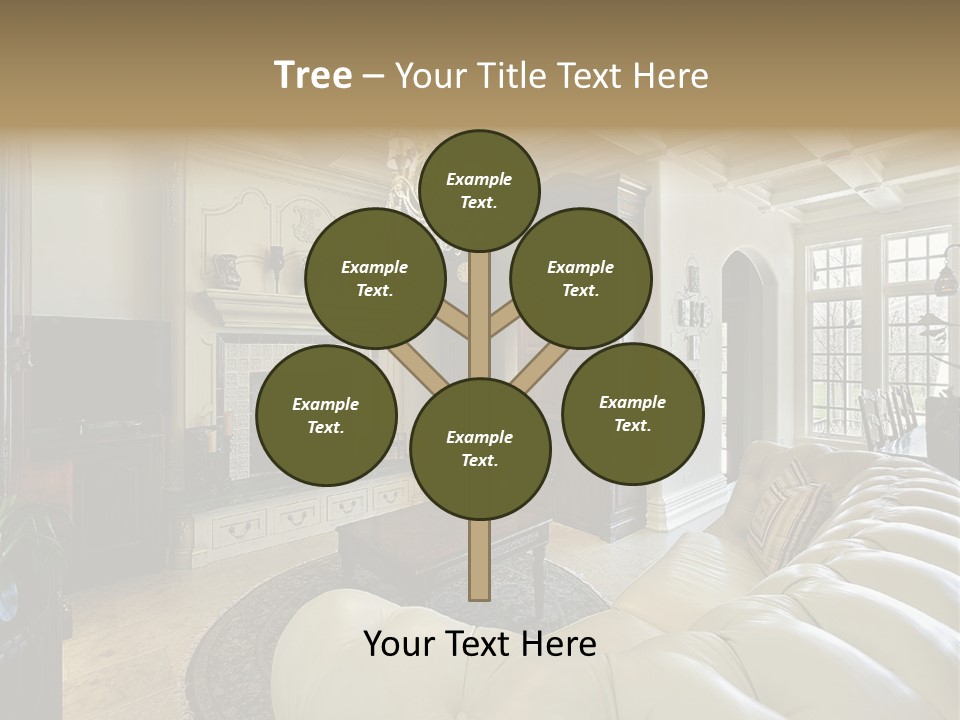 Living Couch Home PowerPoint Template