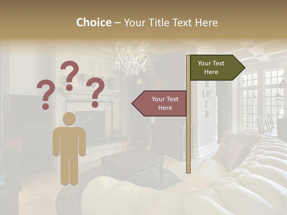 Living Couch Home PowerPoint Template